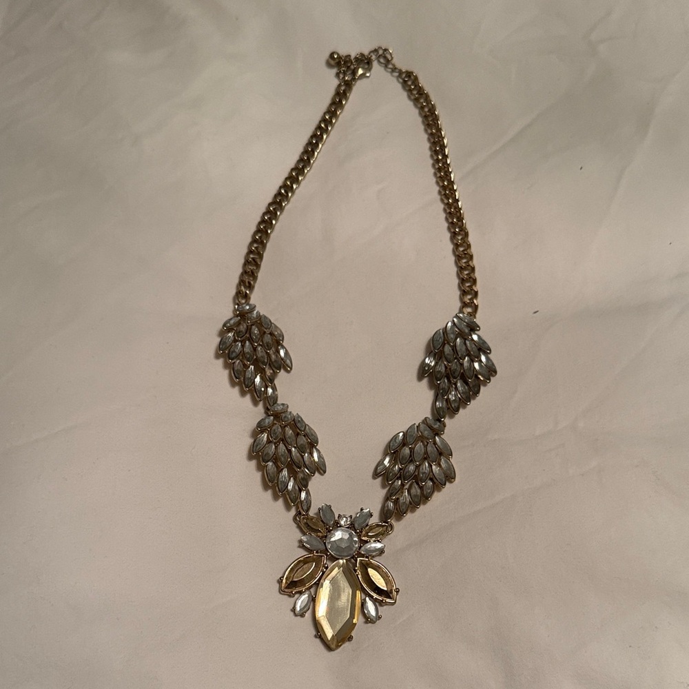 Chic Gold and Silver Statement Necklace